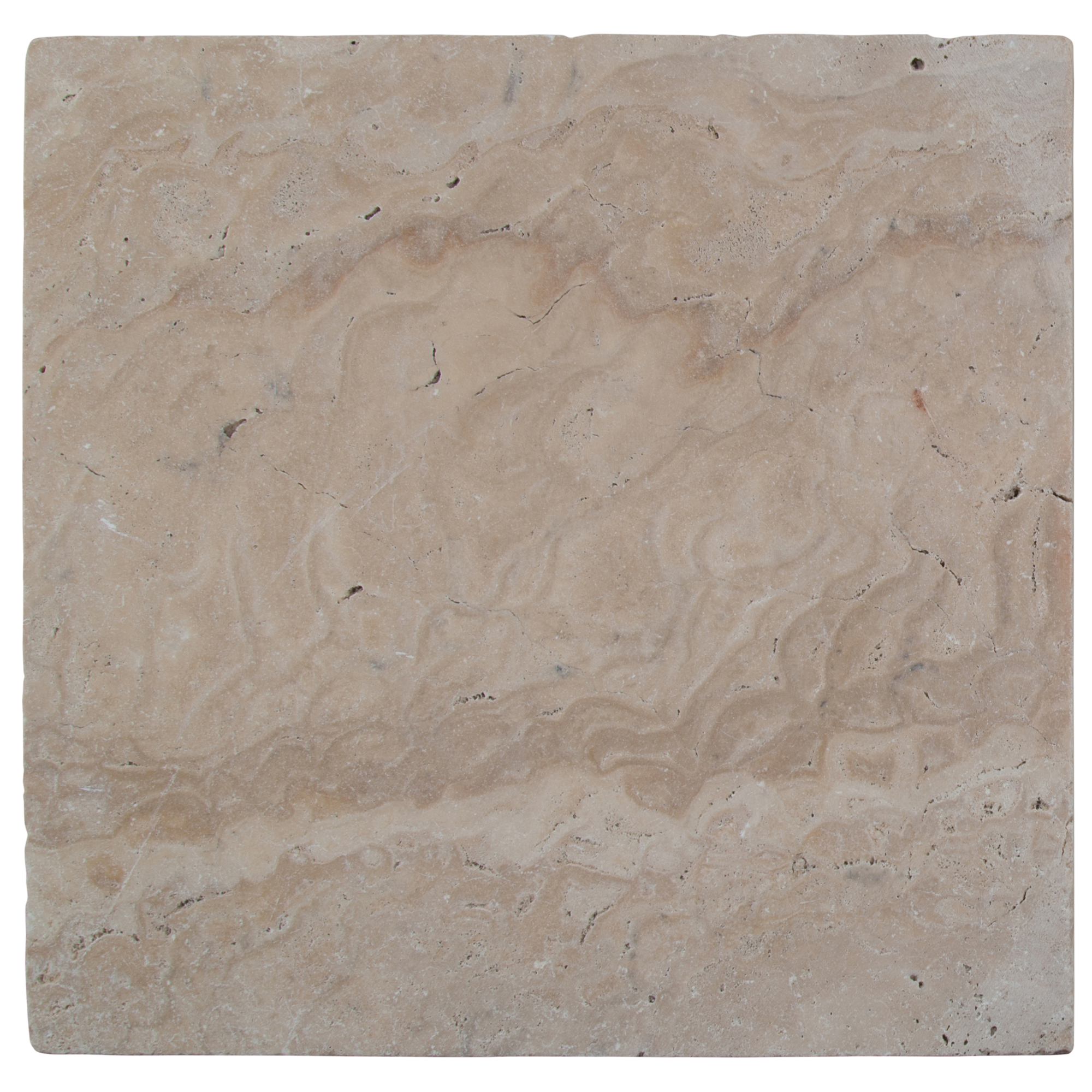 Ackland Marzana Cream Travertine Paver Kit — 16 sq. ft., Tumbled Finish, Versailles Pattern, Model# NTE-LSC-151